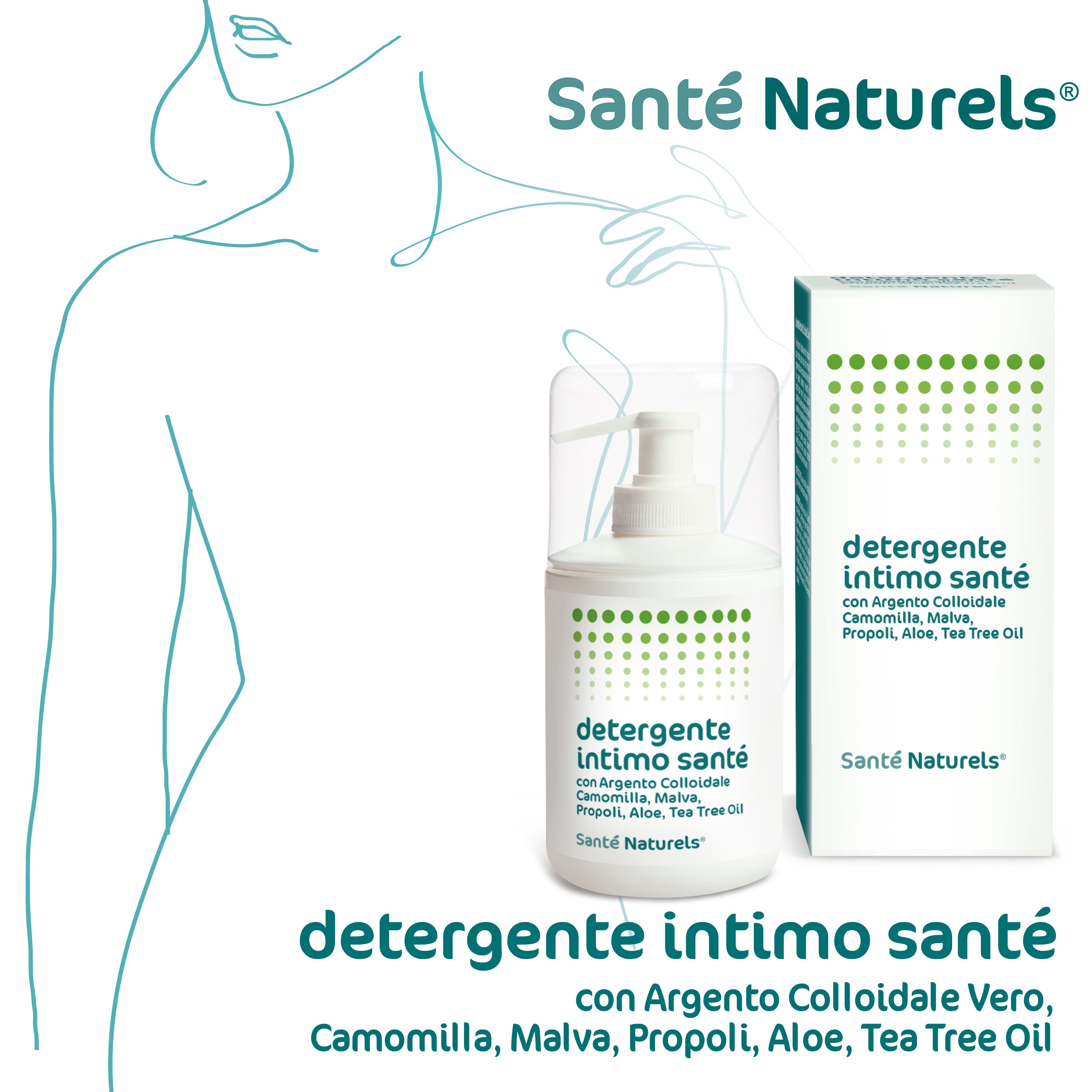 Limpiador íntimo con Vero® Plata Coloidal, Manzanilla, Malva, Propóleo, Aloe, Aceite de árbol de té
