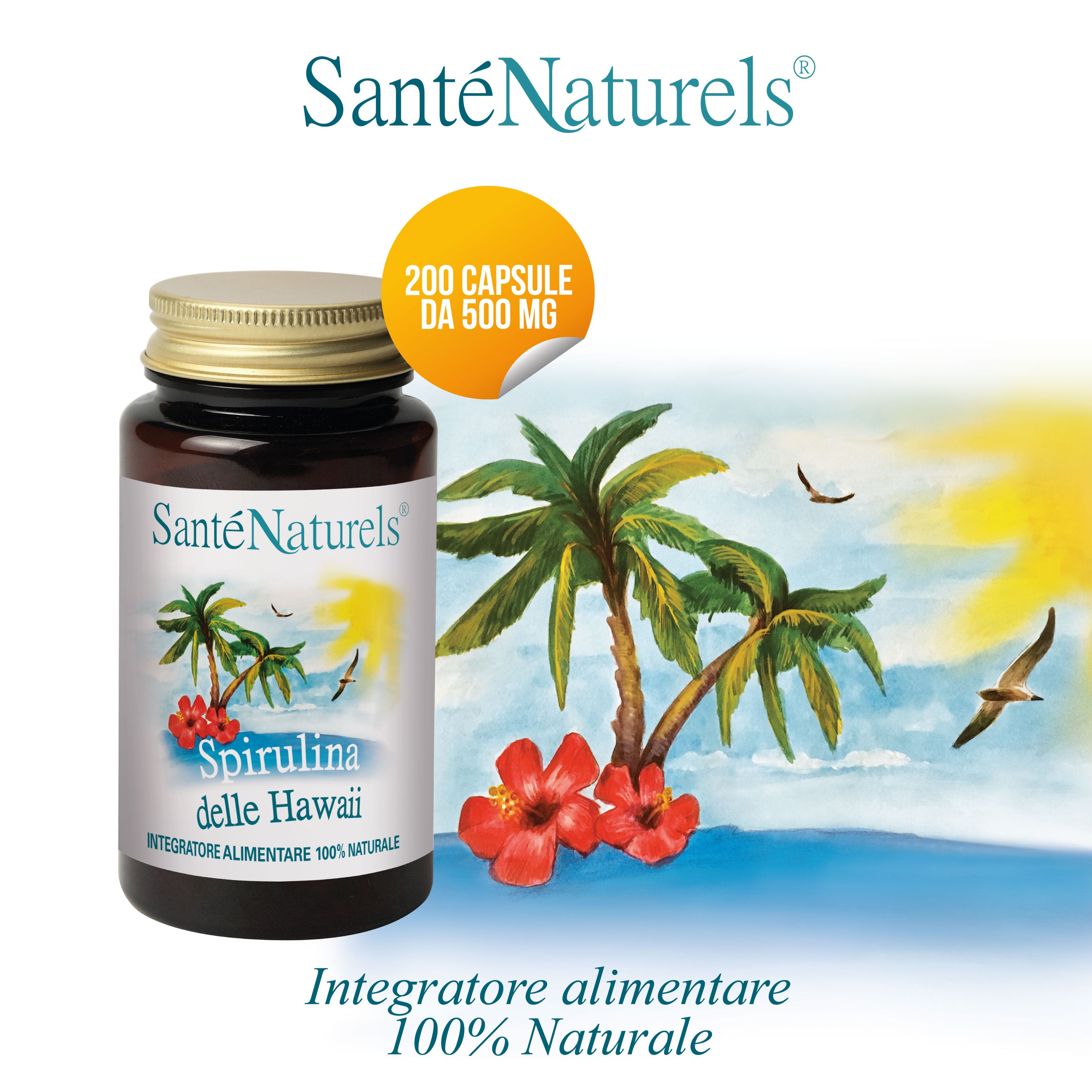 Spirulina delle Hawaii – Integratore Naturale Completo | 200 Compresse da 500 mg