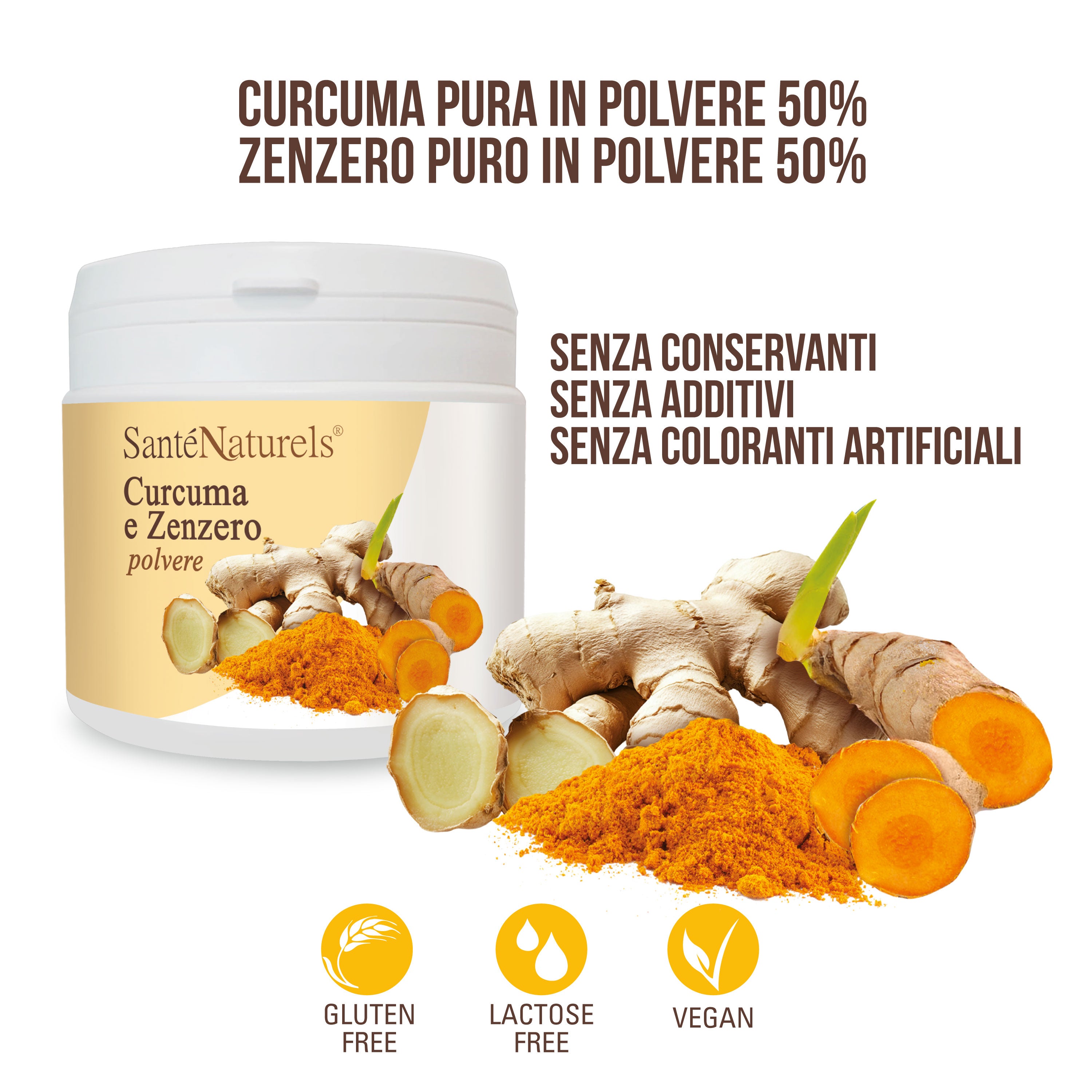 Preparato per Infuso Curcuma e Zenzero in Polvere - 200g