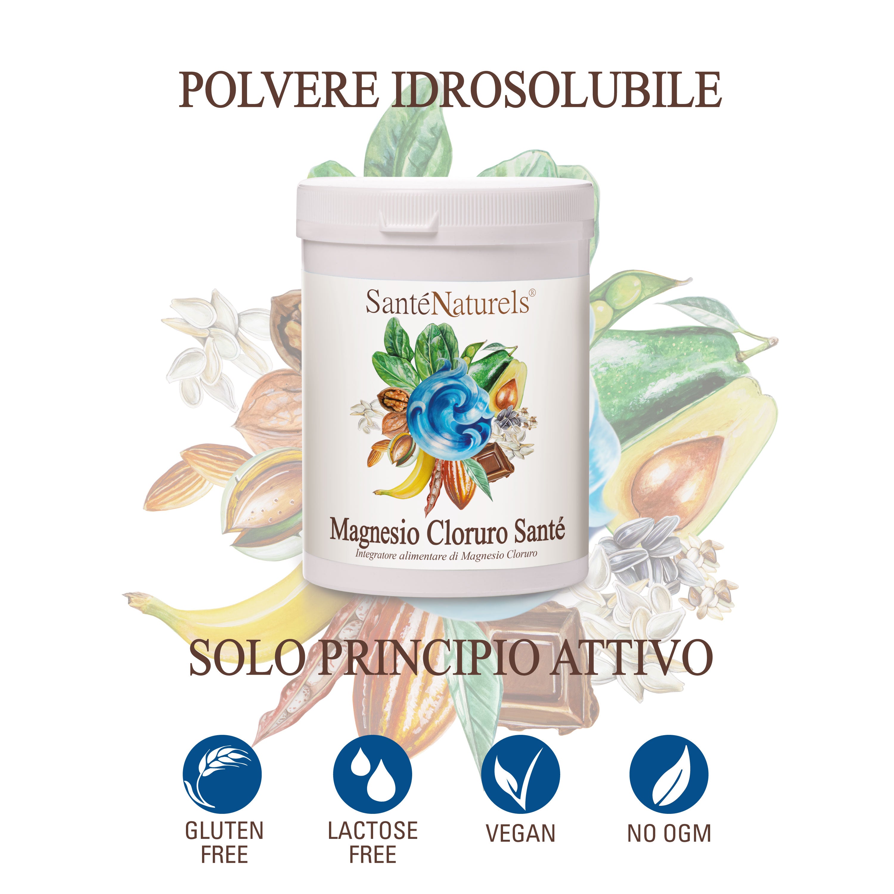 Cloruro de magnesio para metabolismo, músculos, sistema nervioso, huesos 1 kg