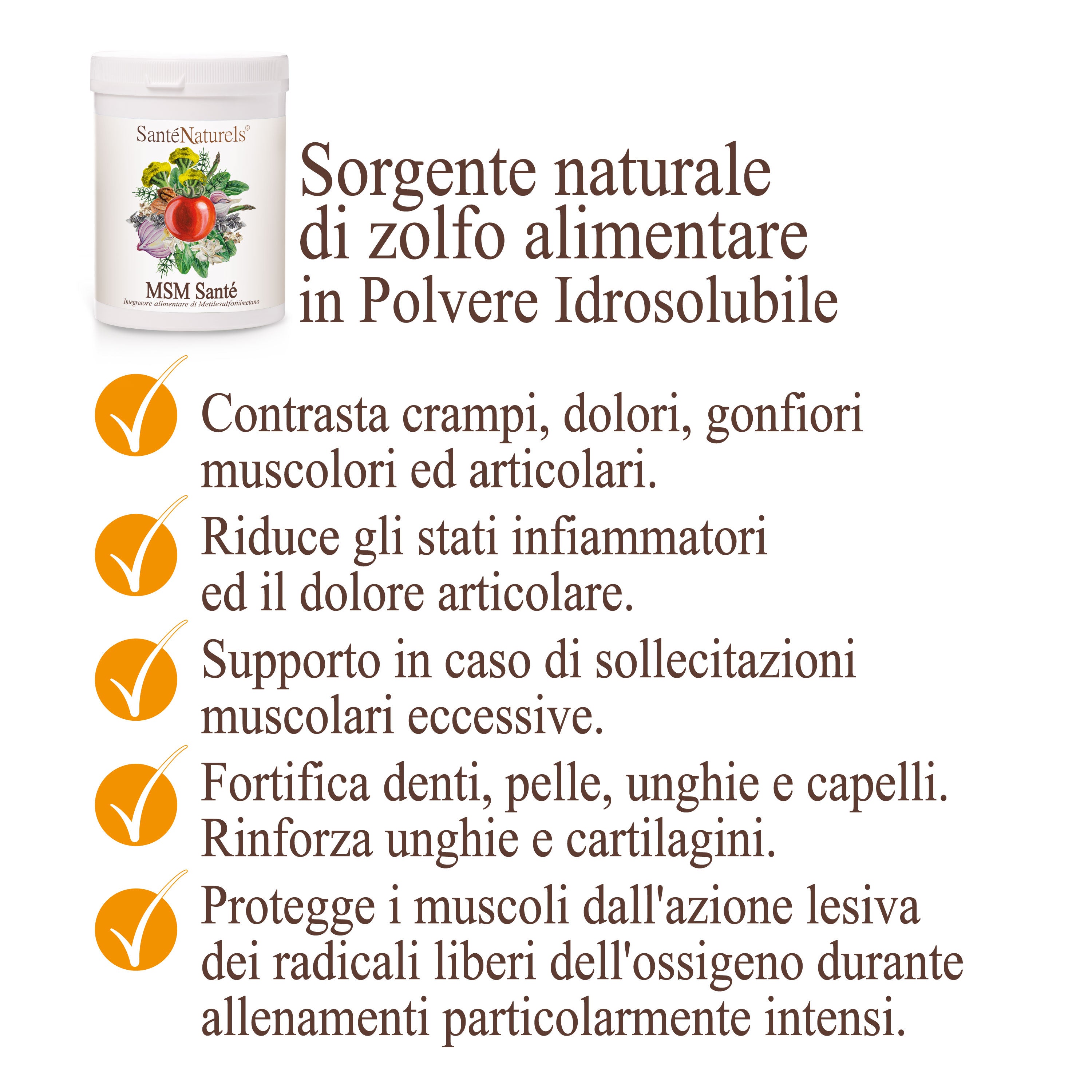 MSM per Ossa, Capelli, Unghie e Articolazioni – Metilsulfonilmetano Puro in Polvere 500 g