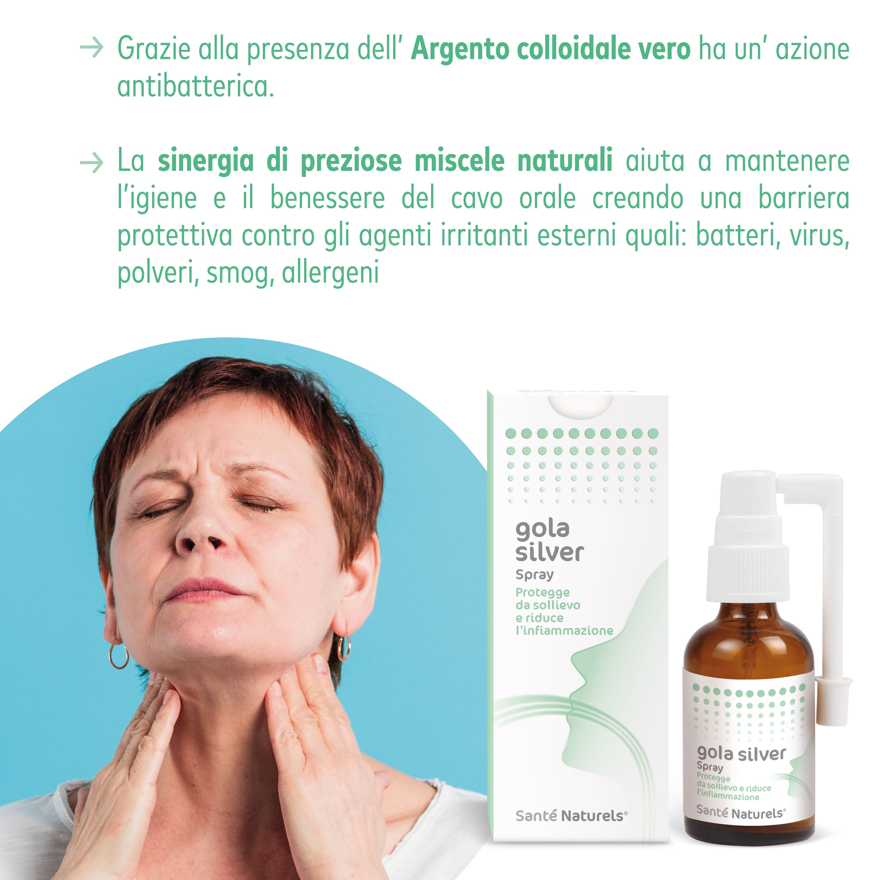 Gola Silver Anti-inflammatory Spray with Vero® Colloidal Silver 30 ml