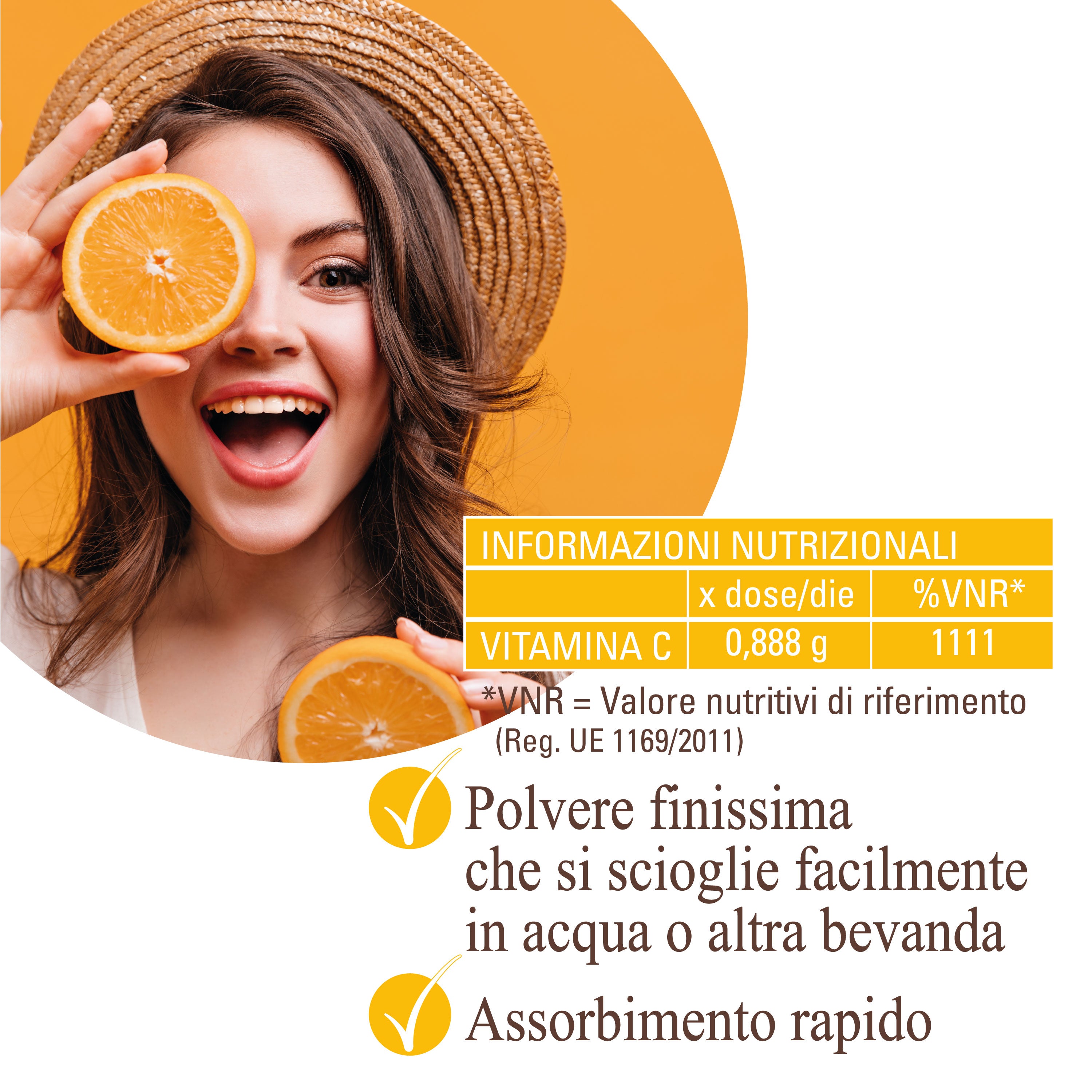 Vitamina C Ascorbato di Sodio Purissimo – Polvere Idrosolubile | 500 g o 1 kg