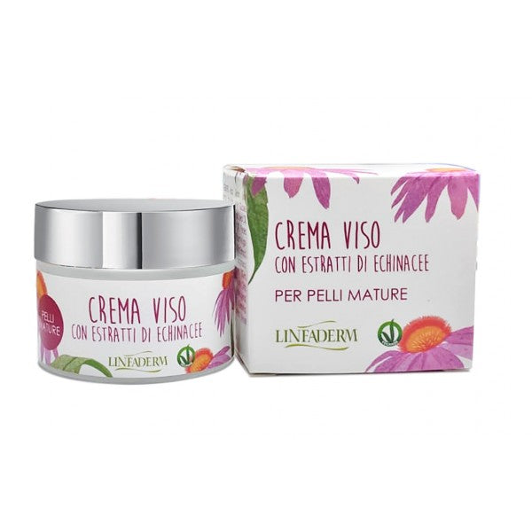 Crema viso Antirughe – Pelli Mature – Echinacea – Acido Ialuronico 50ml. Prodotto Artigianale