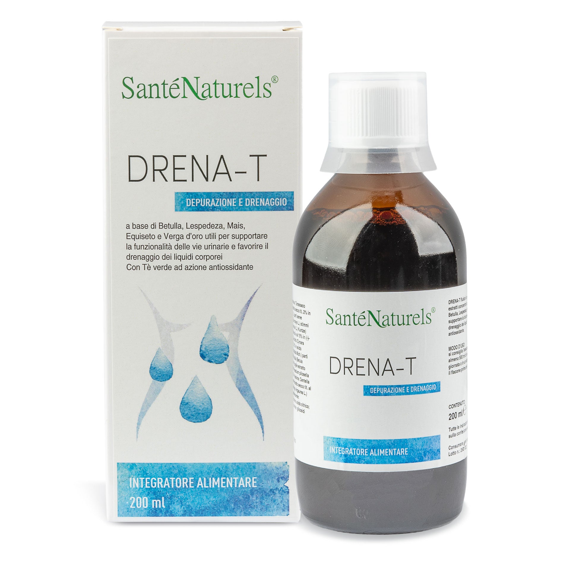 Drena-T 200 ml – Integratore Drenante Liquido con Tarassaco, Betulla e Pilosella