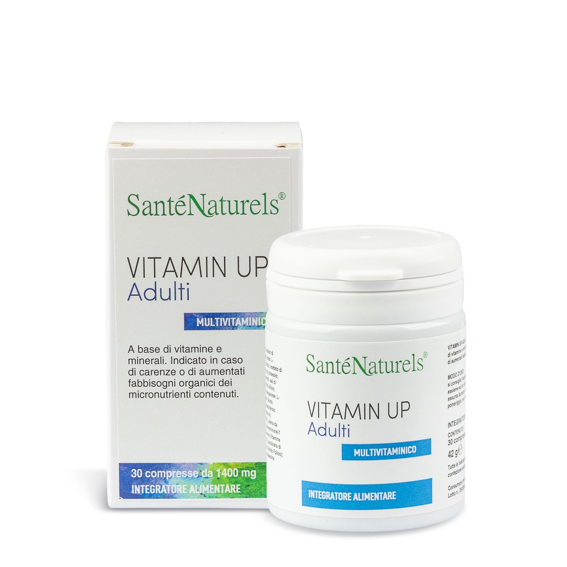 Vitamin Up Adulti 30 Compresse – Multivitaminico Completo con 13 Vitamine e 10 Minerali
