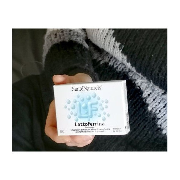 Lattoferrina + Probiotici in Capsule Vegetali. 450 mg. Azione Antivirale Antibatterica