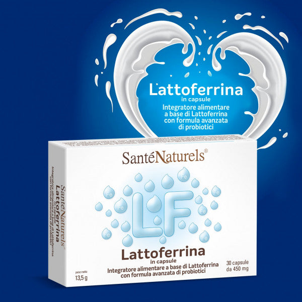 Lattoferrina + Probiotici in Capsule Vegetali. 450 mg. Azione Antivirale Antibatterica