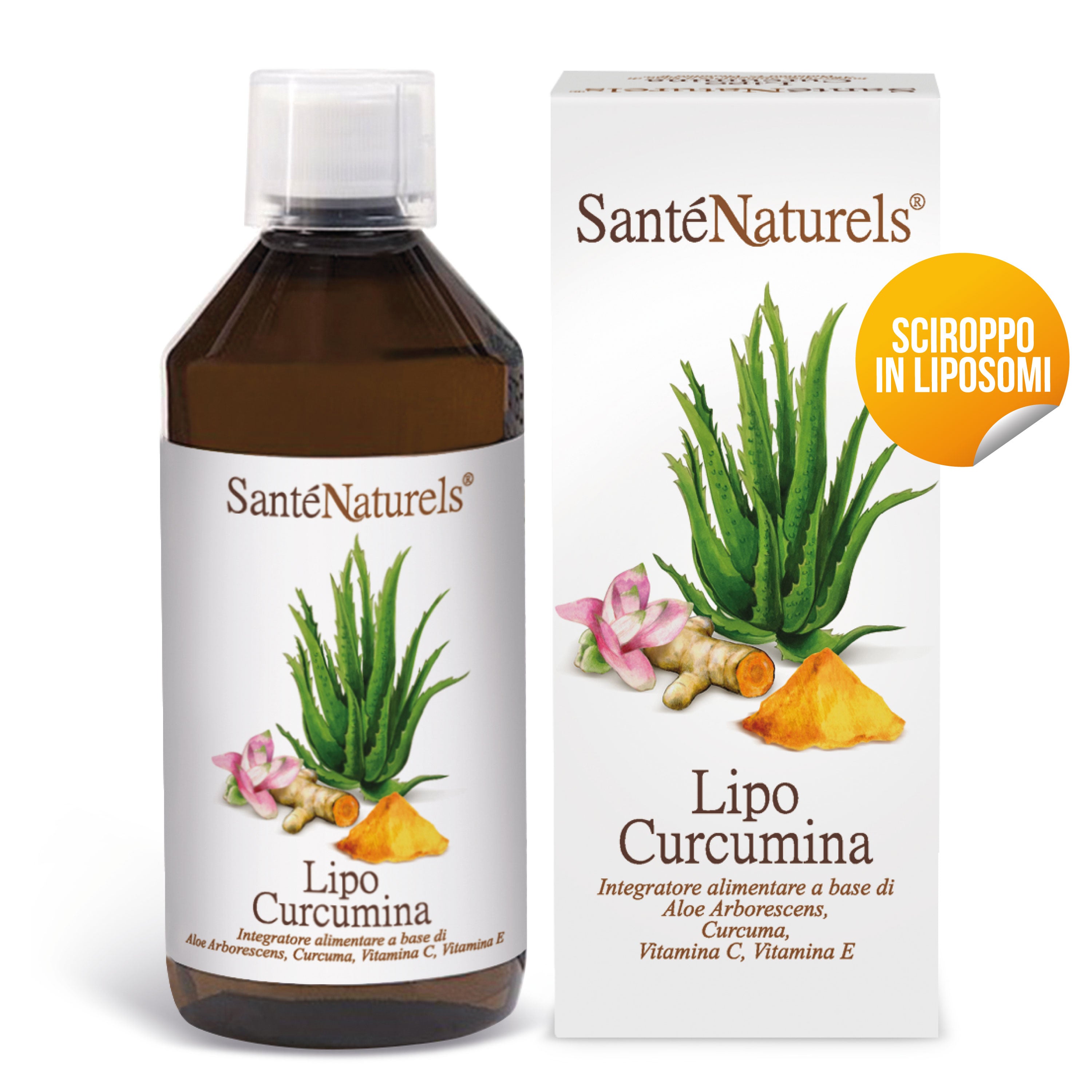 Curcumina liposomal. Lipocurcumina. Alta Absorción. En Liposomas Jarabe 500 ml