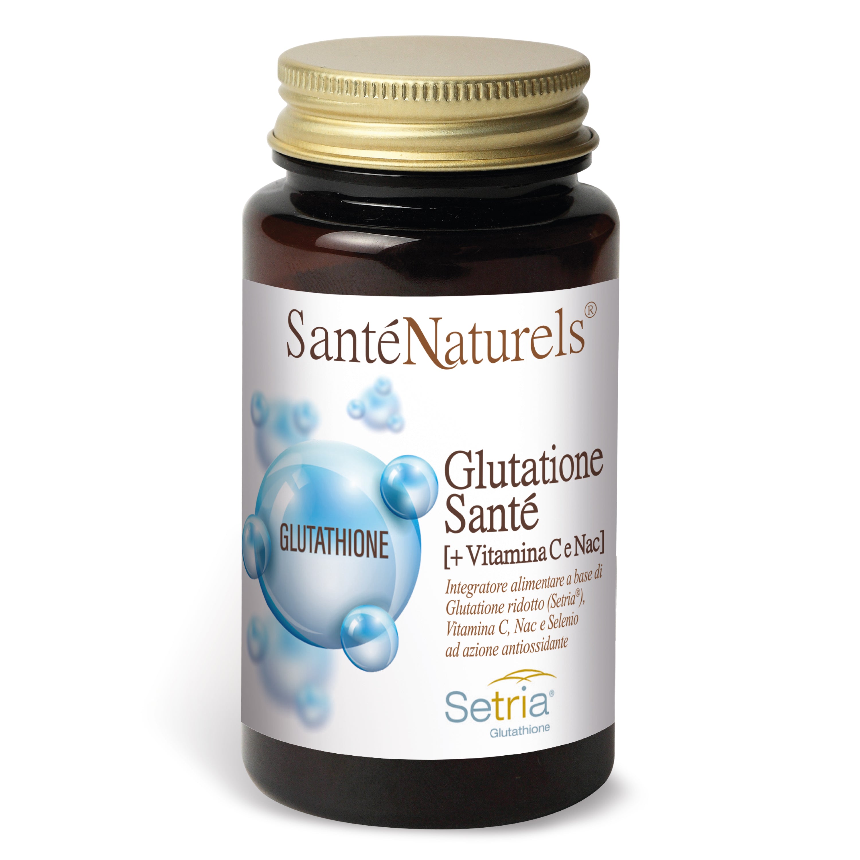 Glutatión Santé (Setria®) + Vitamina C y Nac 60 Cápsulas de 450 mg