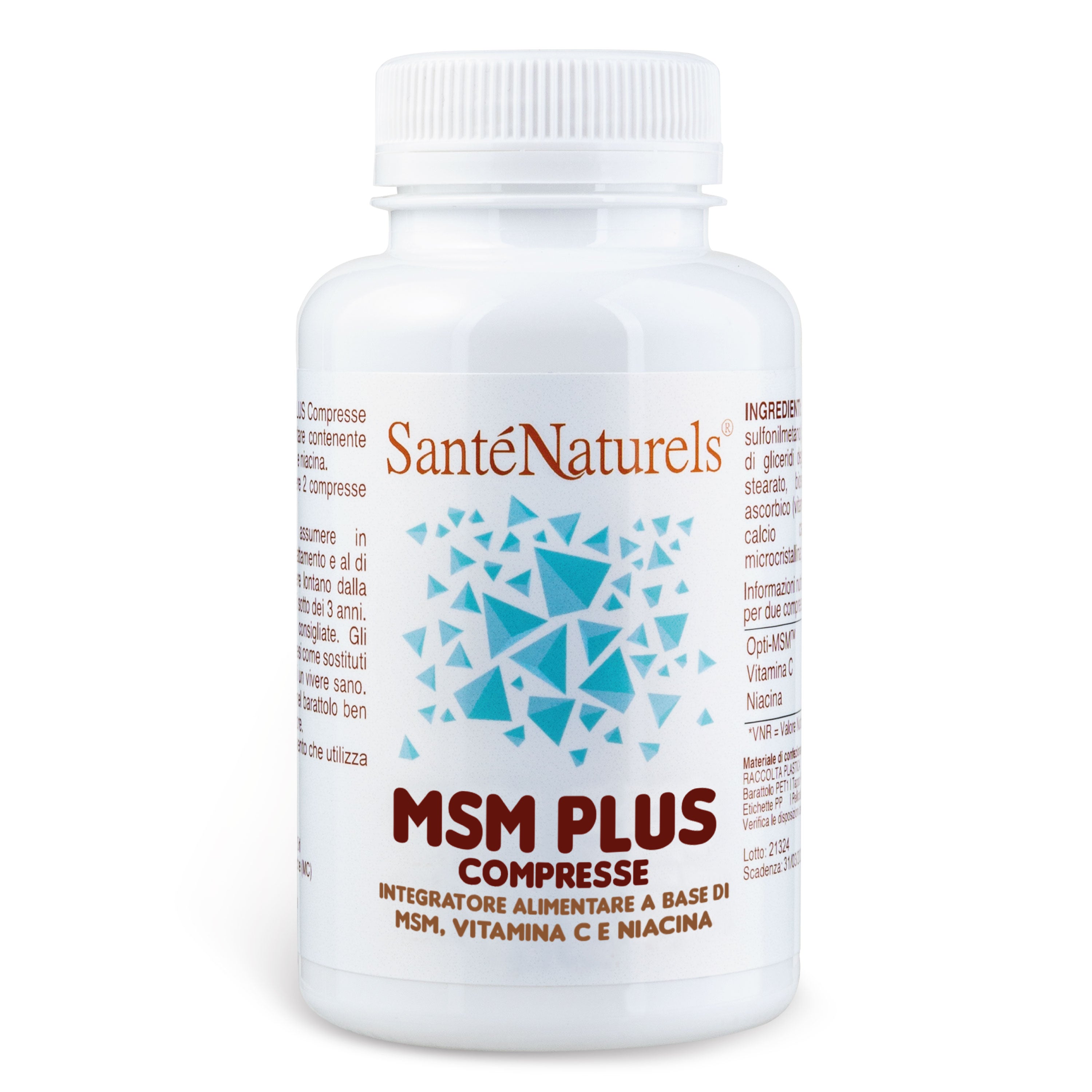 MSM Plus compresse ossa, capelli, unghie, dolori muscolari, ossa, artriti, artrosi