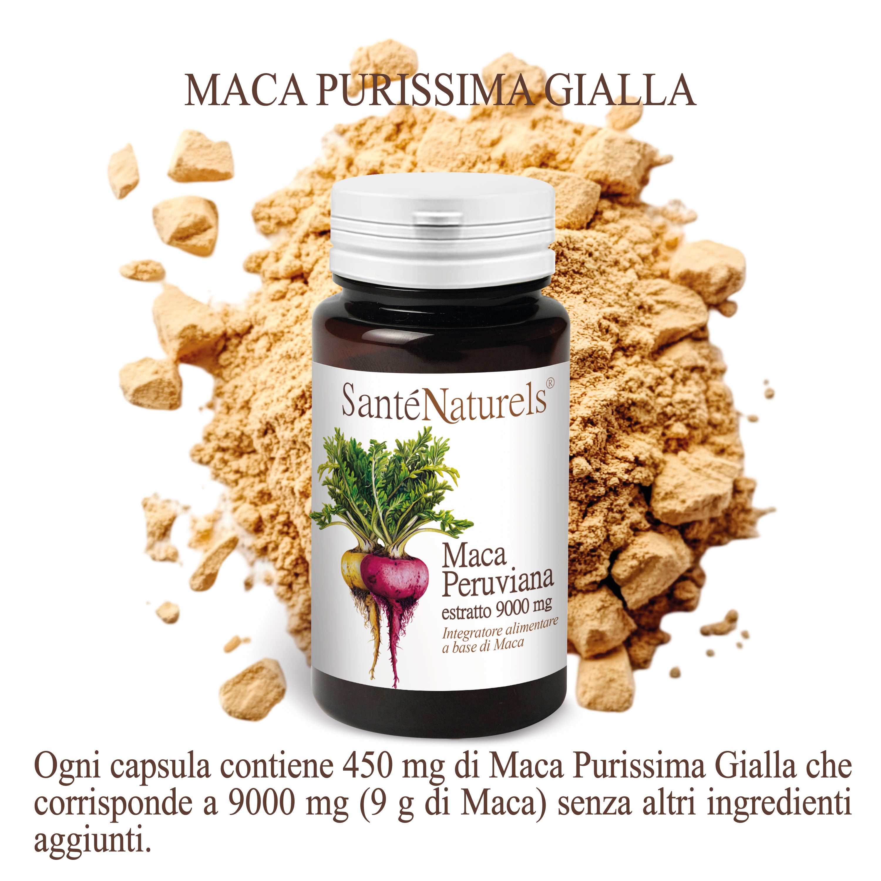 Maca Peruana 90 Cápsulas Vegetales extracto 20:1 Mejora tu Rendimiento