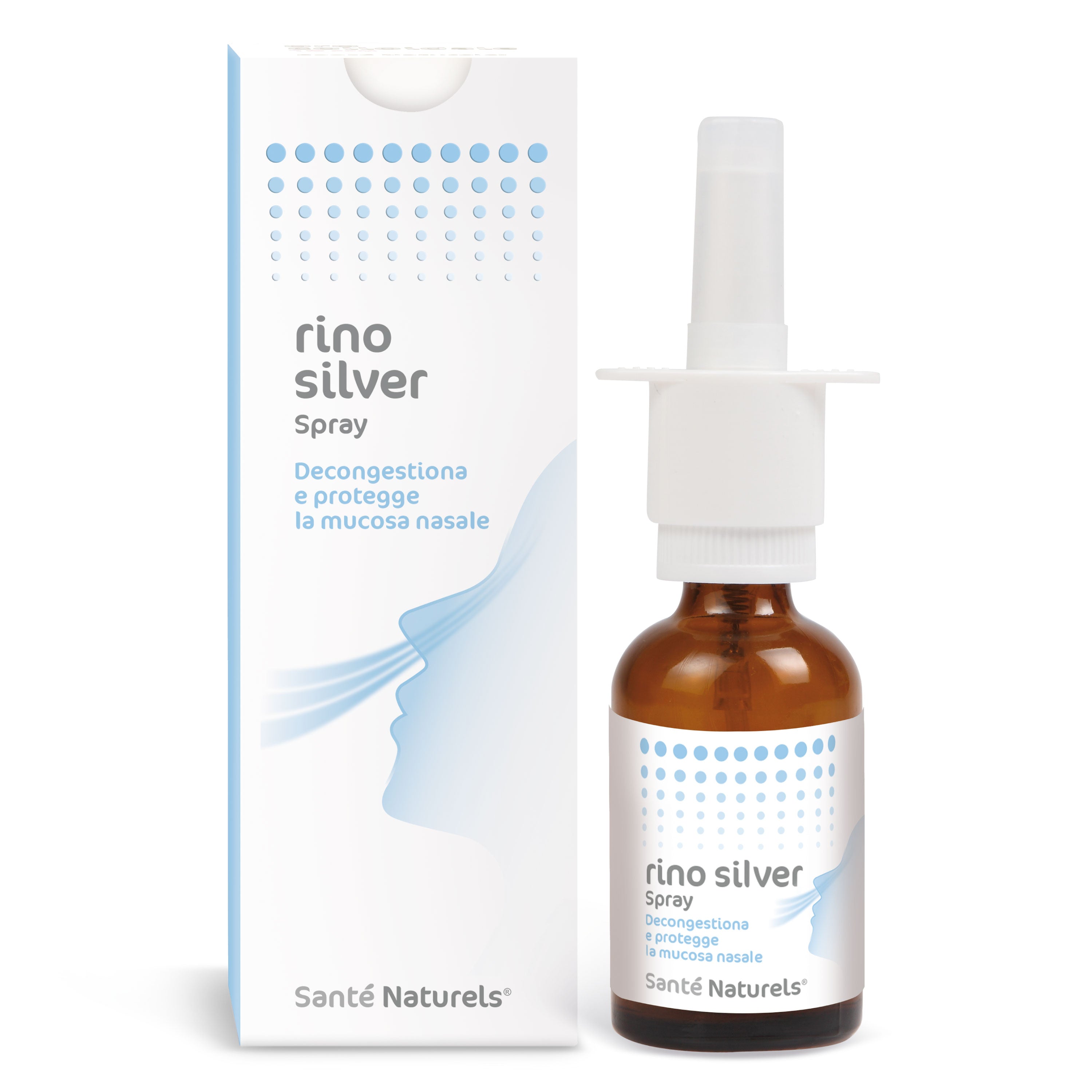 Rino Silver - Spray Naso Decongestionante Con Argento Colloidale Vero® 30 ml