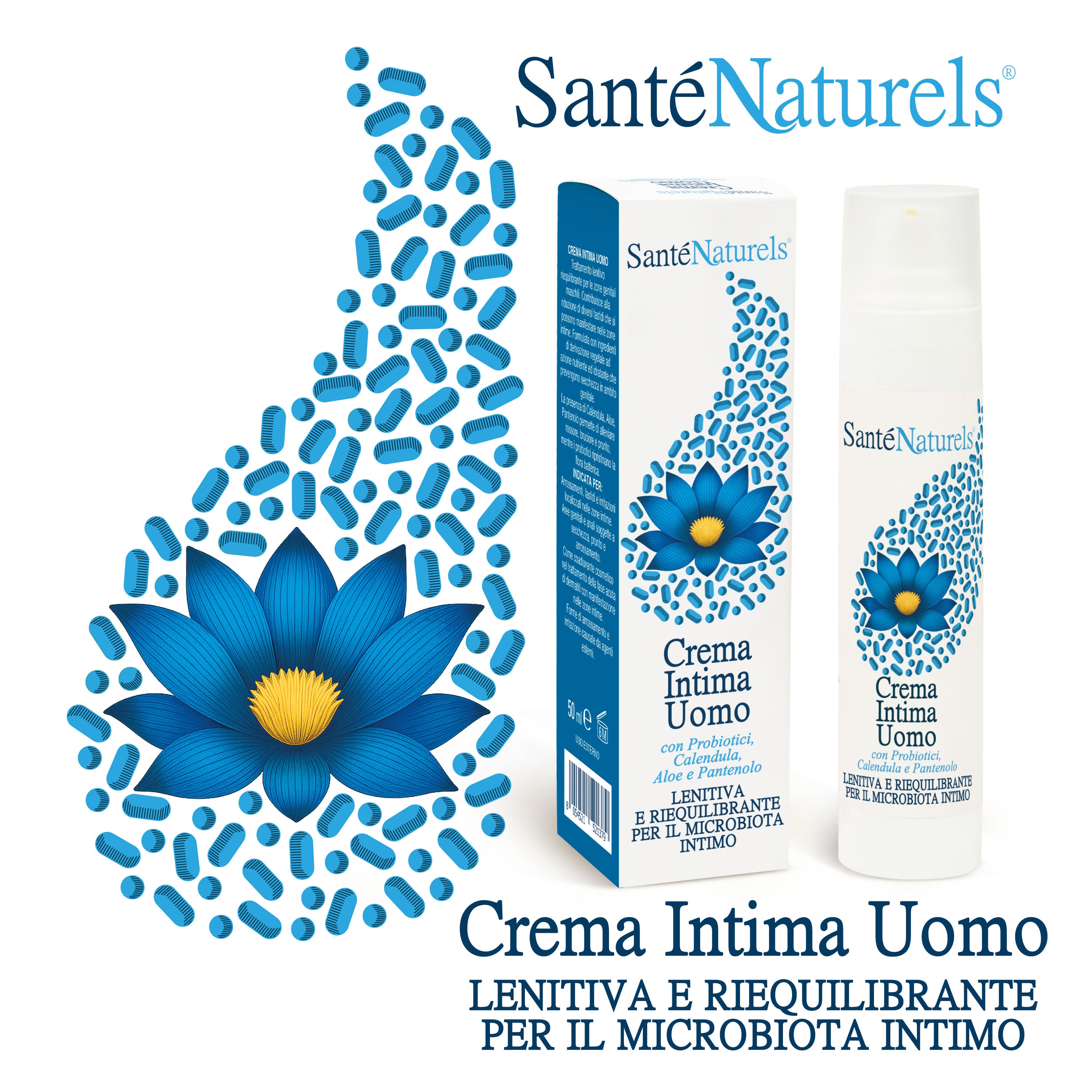 Crema Intima Uomo Lenitiva con Probiotici e Attivi Naturali