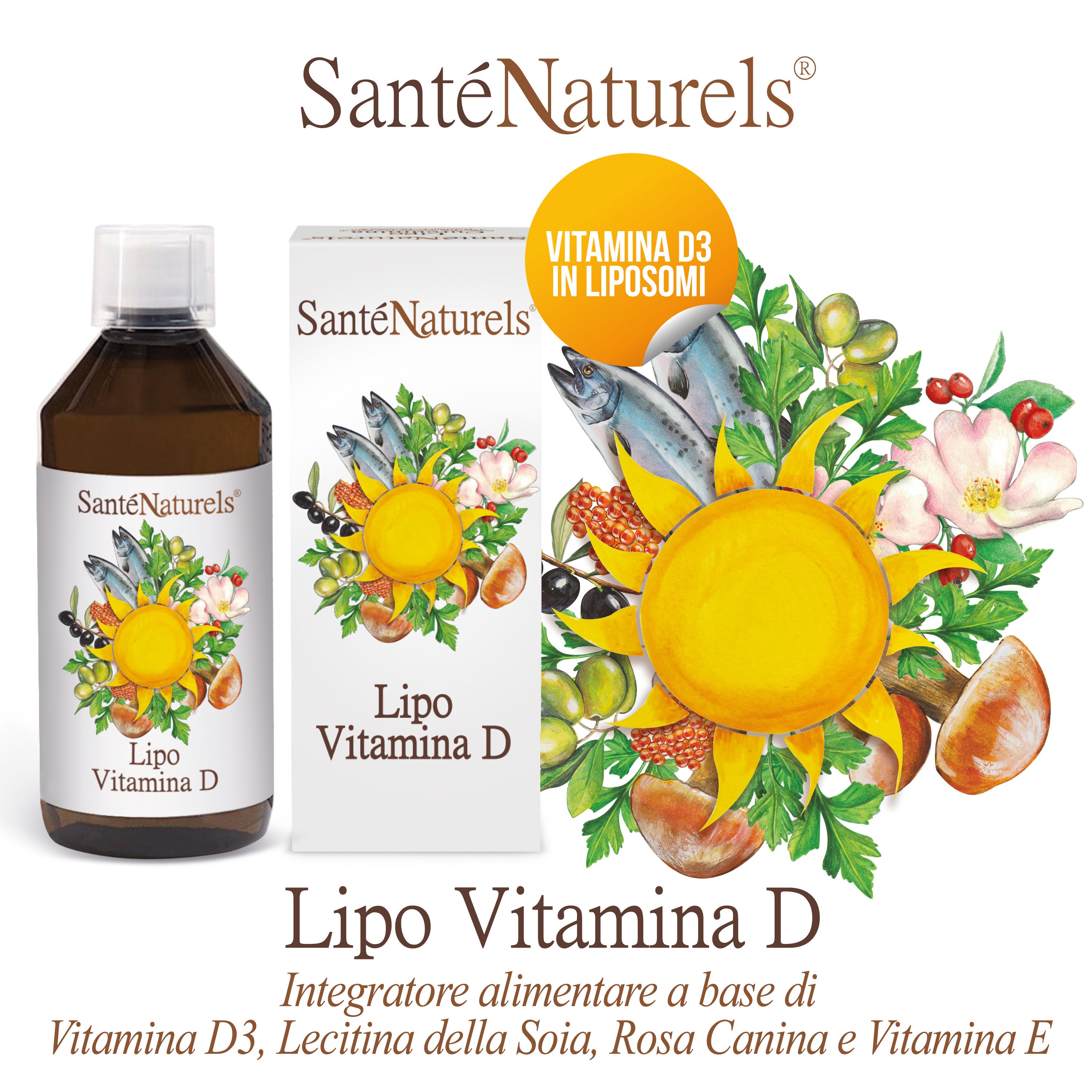 Lipo Vitamina D Liposomal Alta Absorción 250 ml. Vitamina D en liposomas 