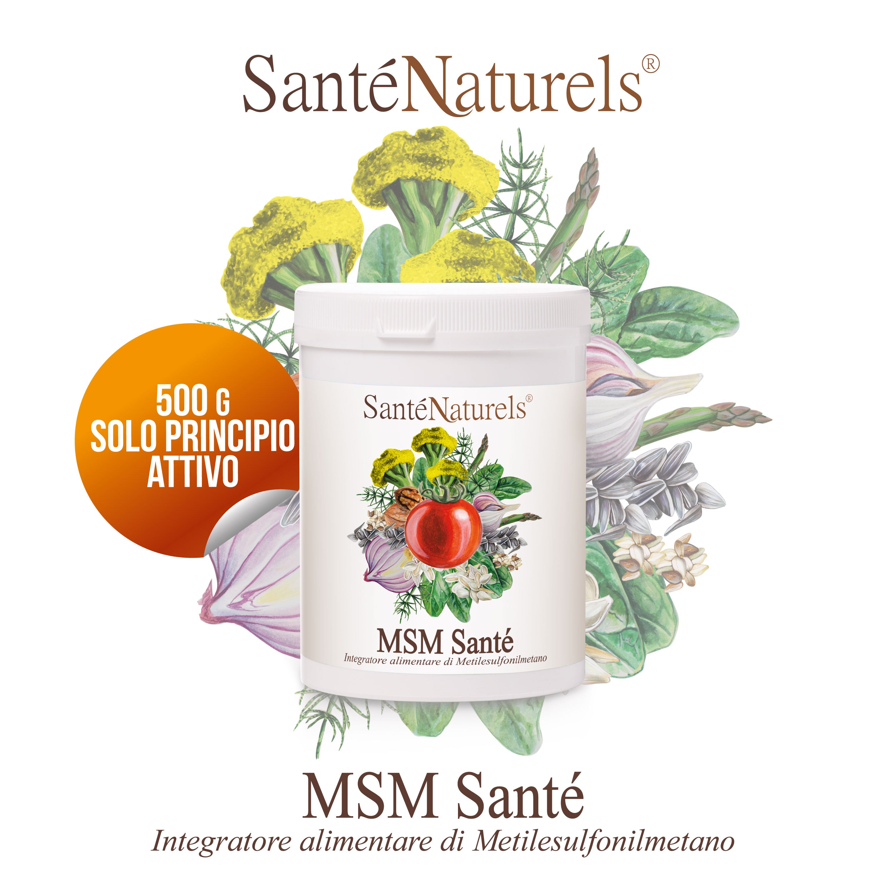 MSM per Ossa, Capelli, Unghie e Articolazioni – Metilsulfonilmetano Puro in Polvere 500 g