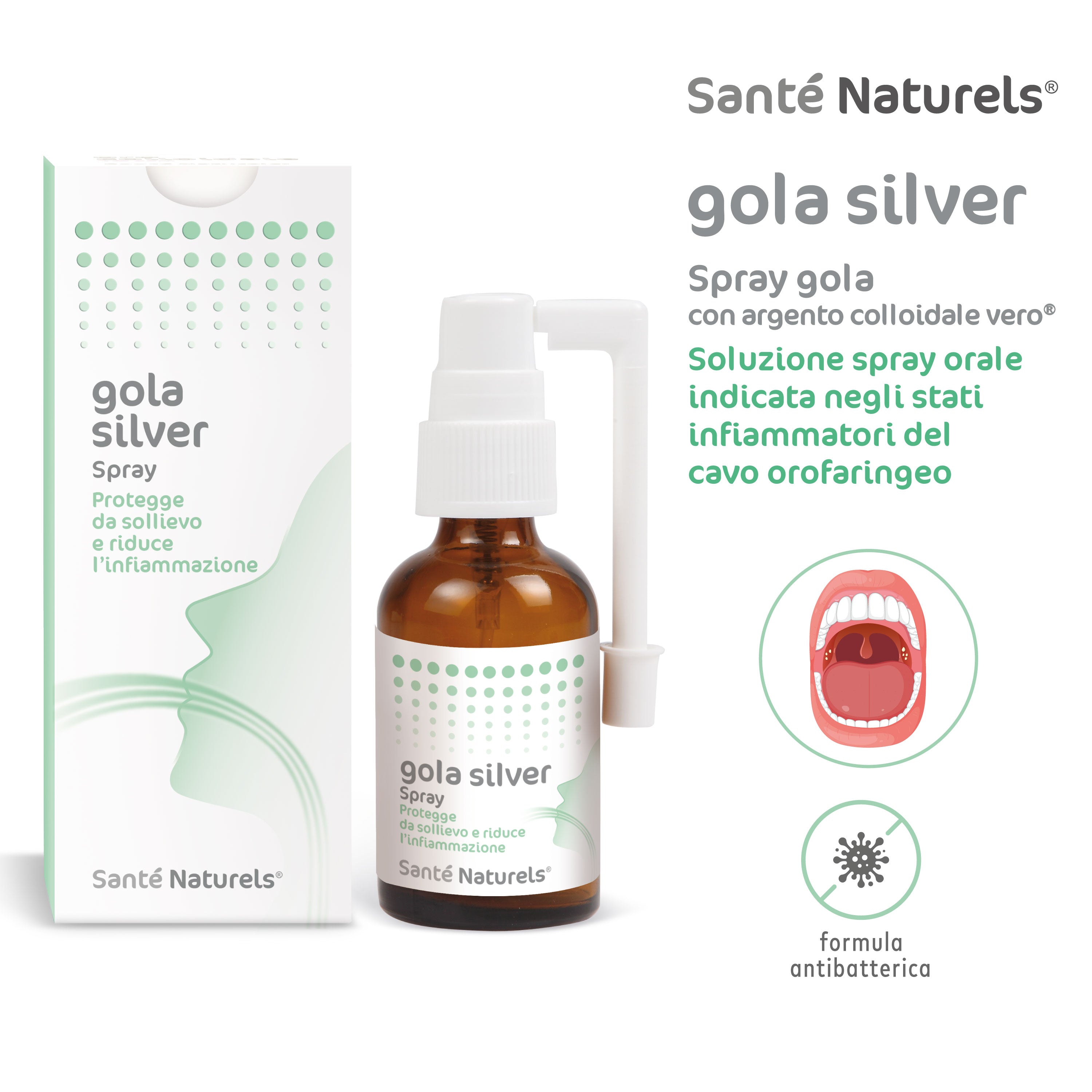 Gola Silver Anti-inflammatory Spray with Vero® Colloidal Silver 30 ml 