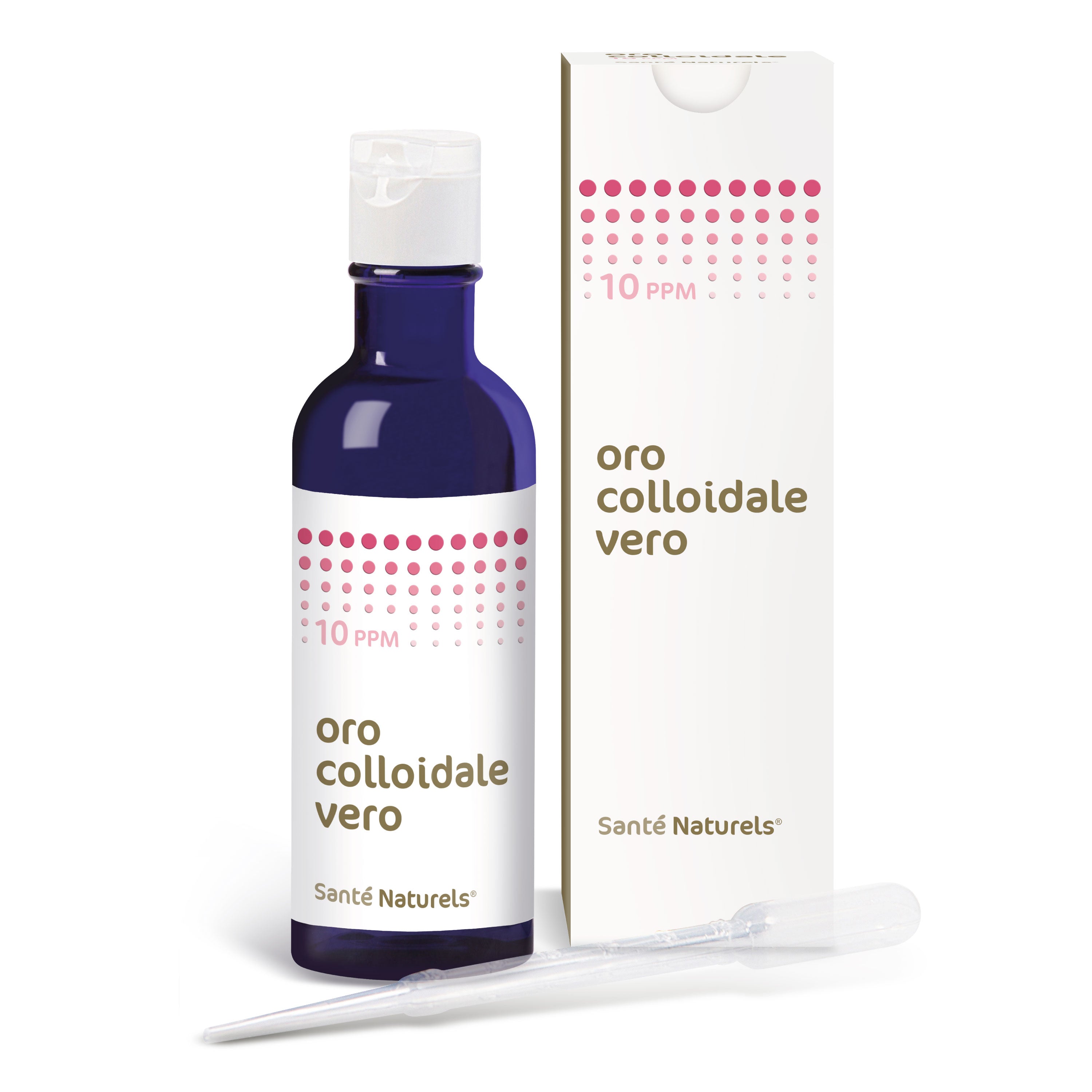 Verdadero oro coloidal 10 y 20 ppm. Diferentes formatos