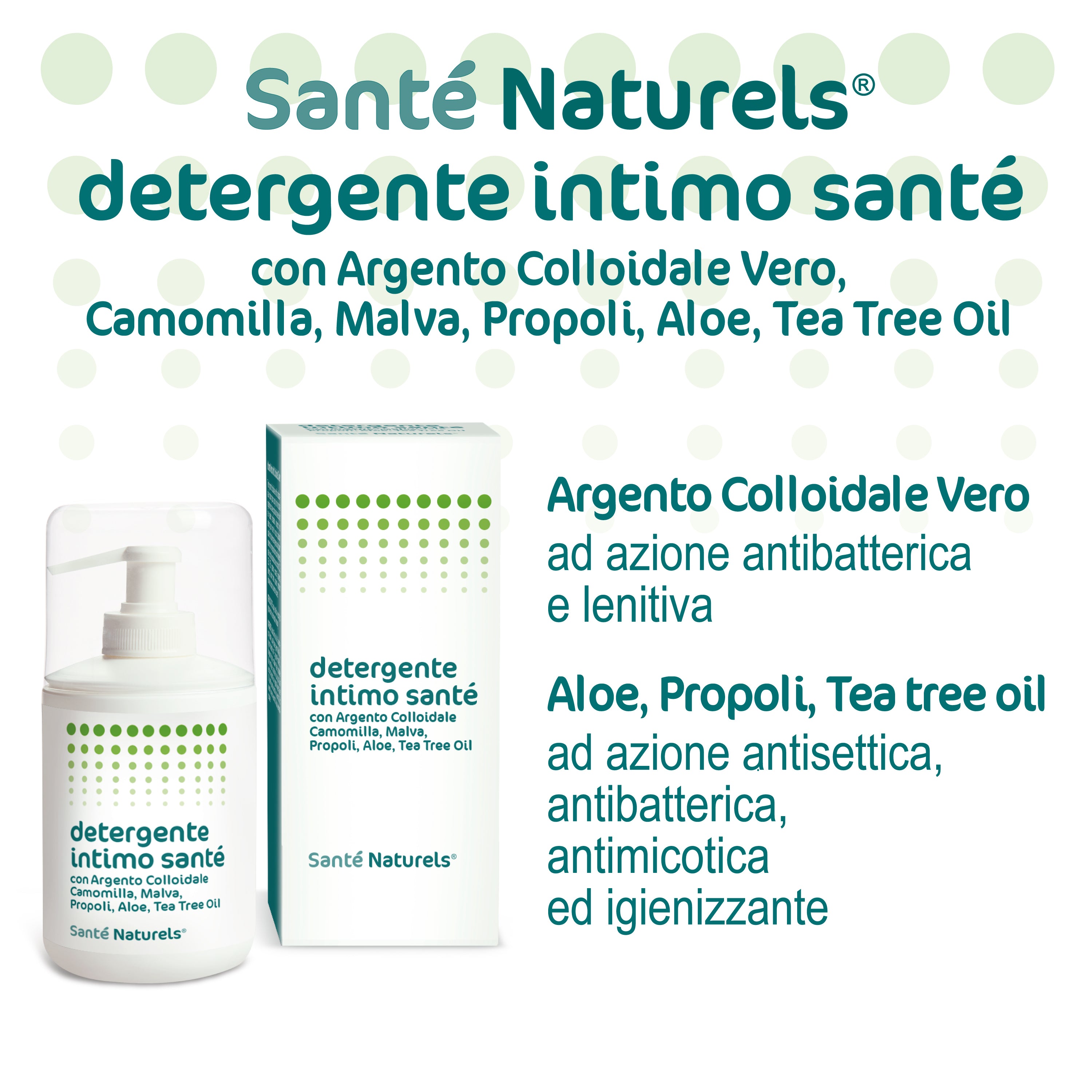 Limpiador íntimo con Vero® Plata Coloidal, Manzanilla, Malva, Propóleo, Aloe, Aceite de árbol de té