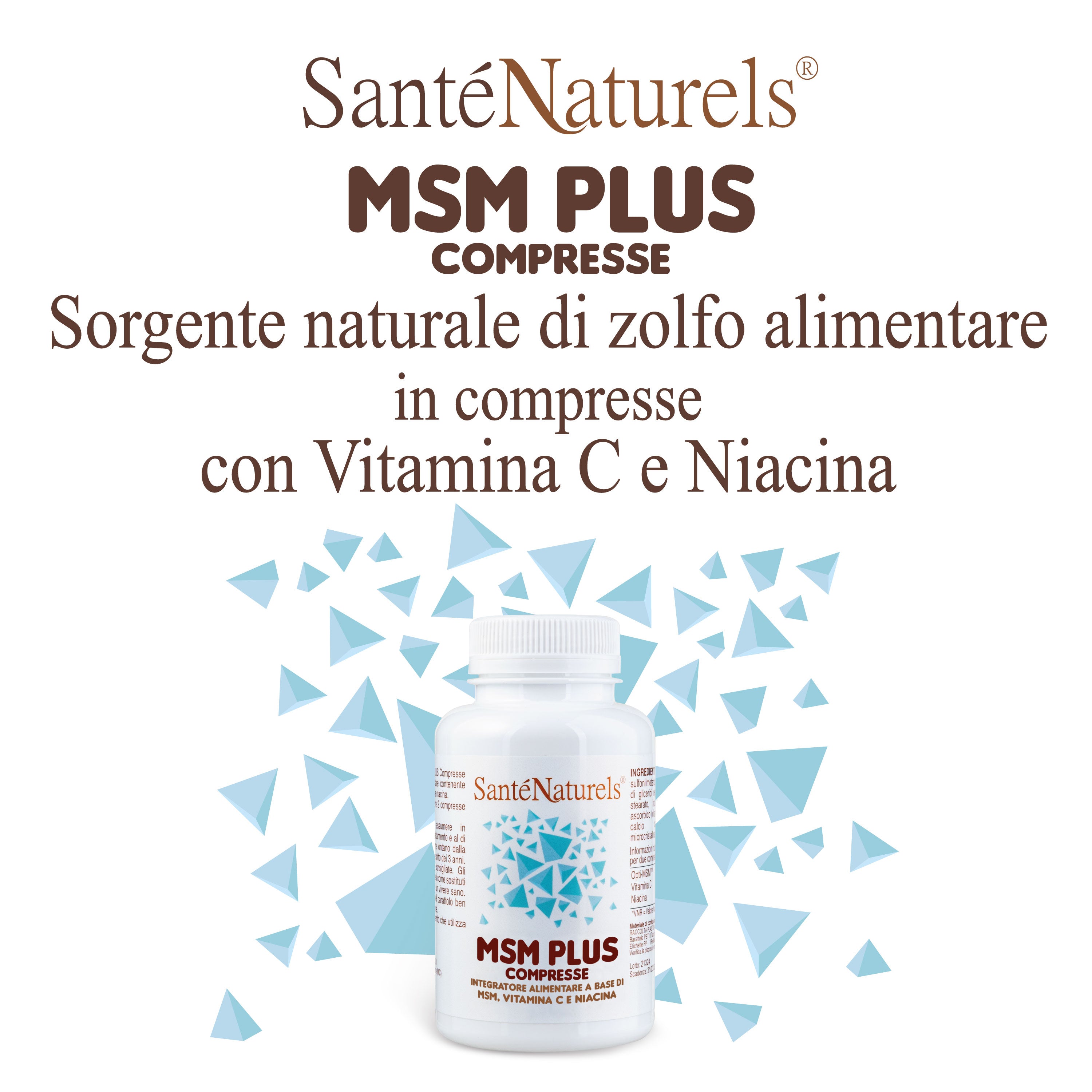MSM Plus compresse ossa, capelli, unghie, dolori muscolari, ossa, artriti, artrosi