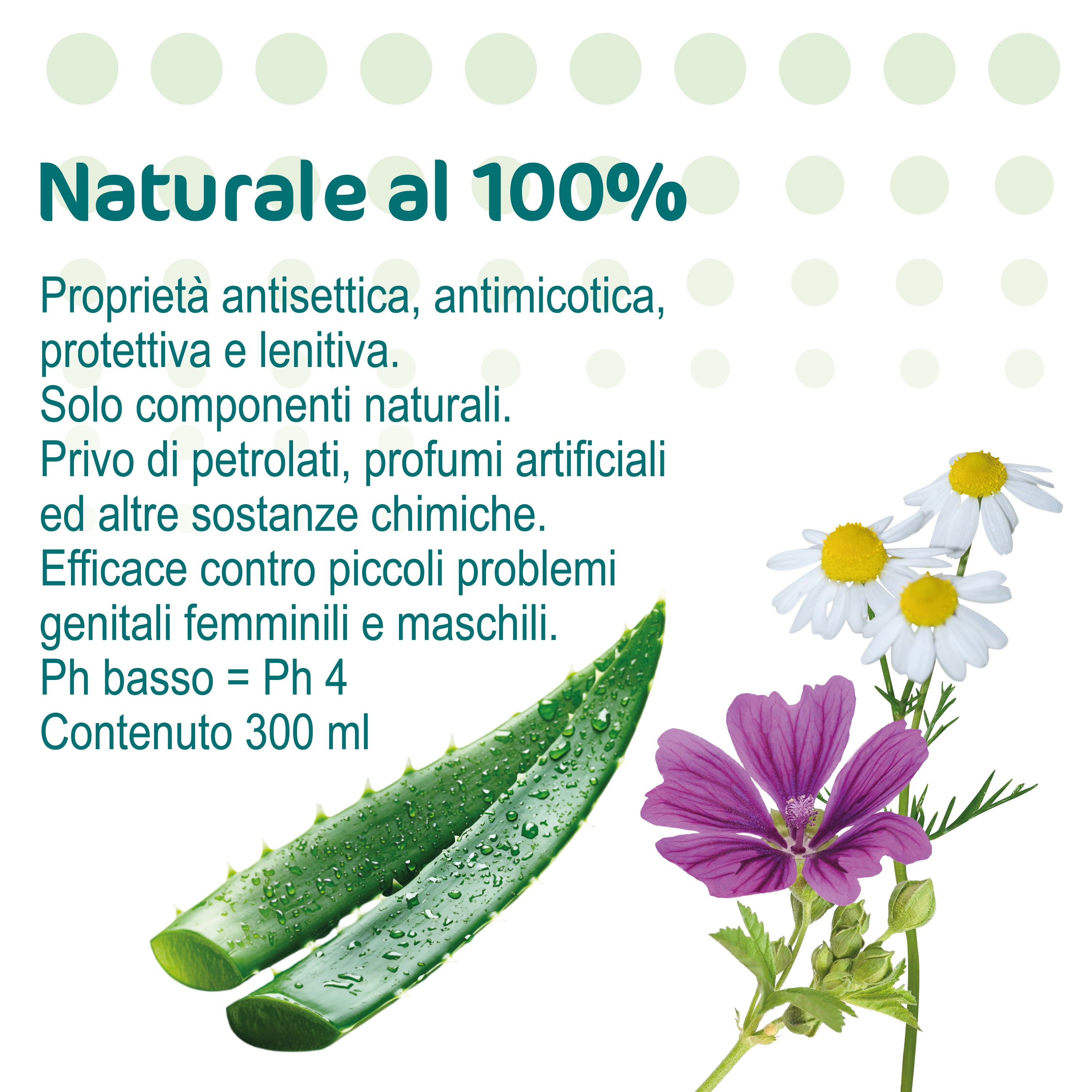 Limpiador íntimo con Vero® Plata Coloidal, Manzanilla, Malva, Propóleo, Aloe, Aceite de árbol de té