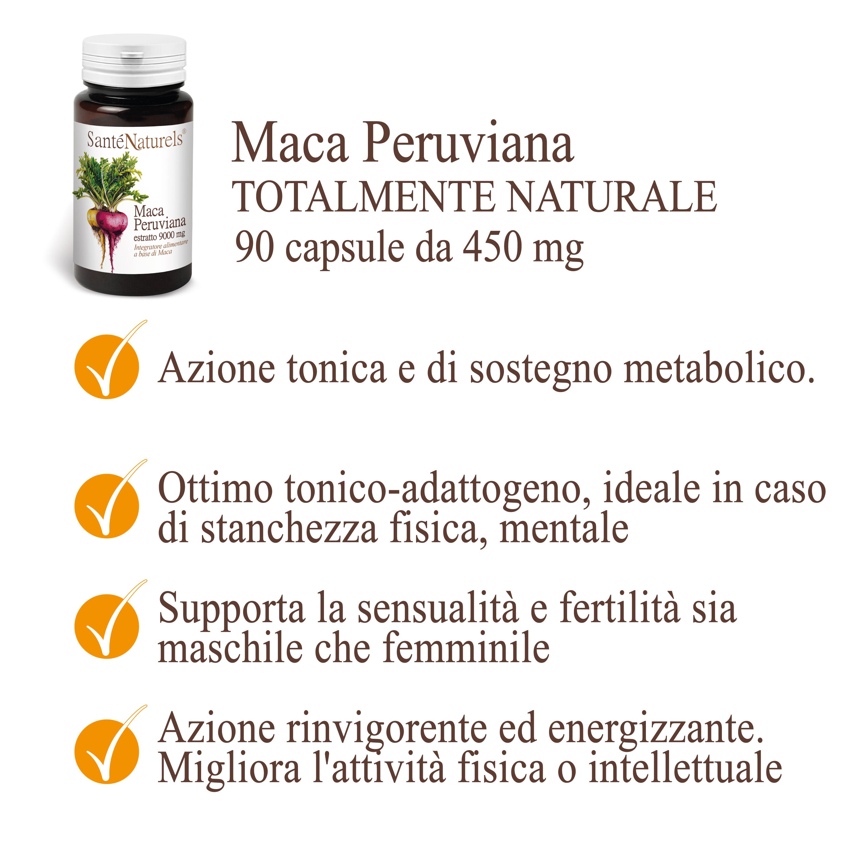 Maca Peruana 90 Cápsulas Vegetales extracto 20:1 Mejora tu Rendimiento