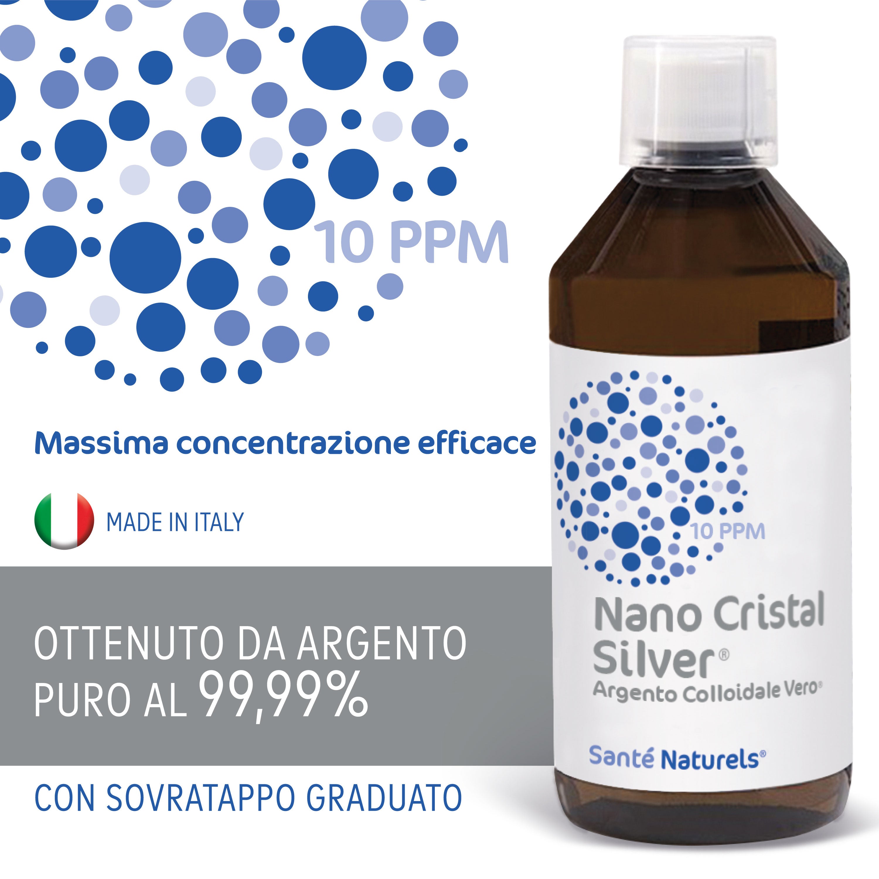 Nano Cristal Silver – Soluzione di Argento Colloidale Particellare