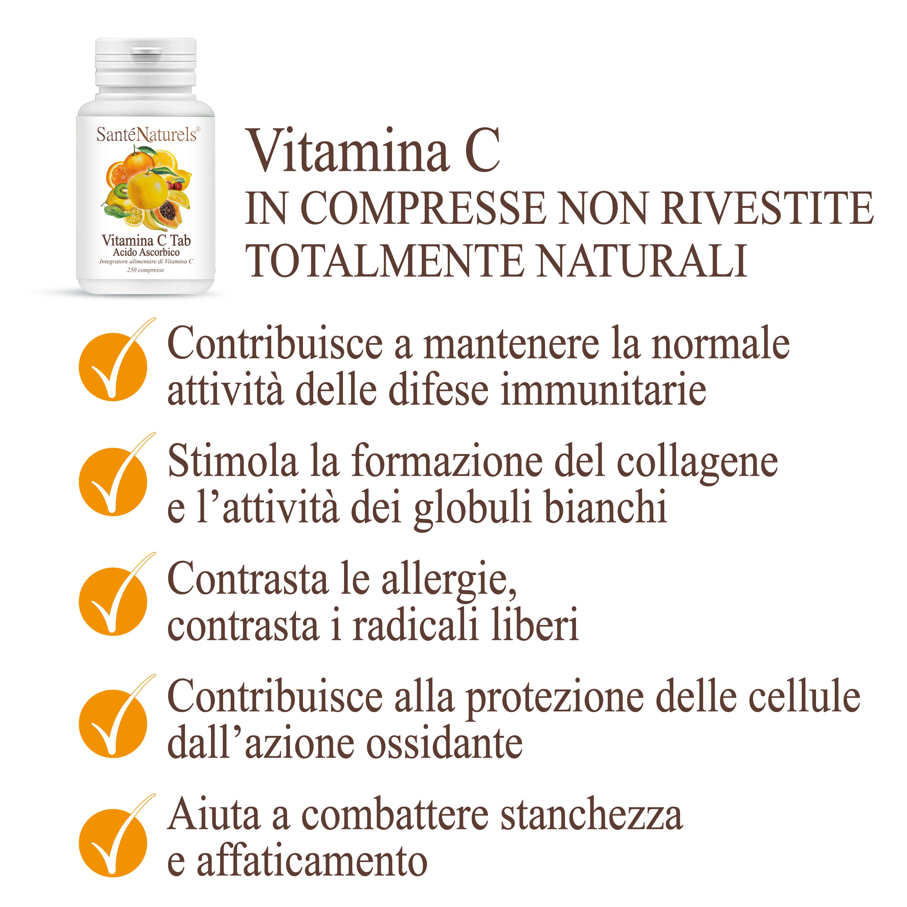 Vitamina C Purissima in Compresse – 250 x 1 grammo