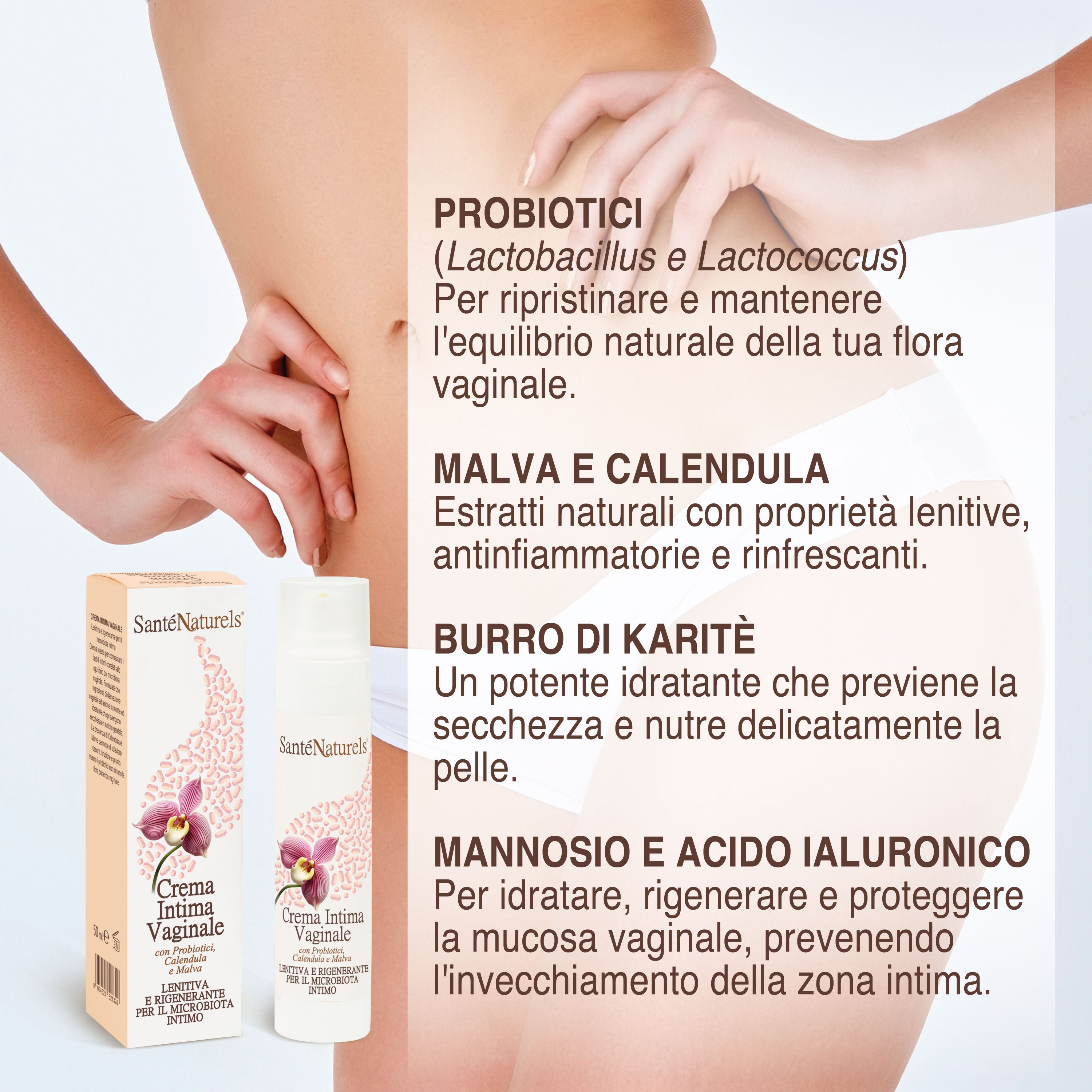 Crema Intima Vaginale Riequilibrante con Probiotici