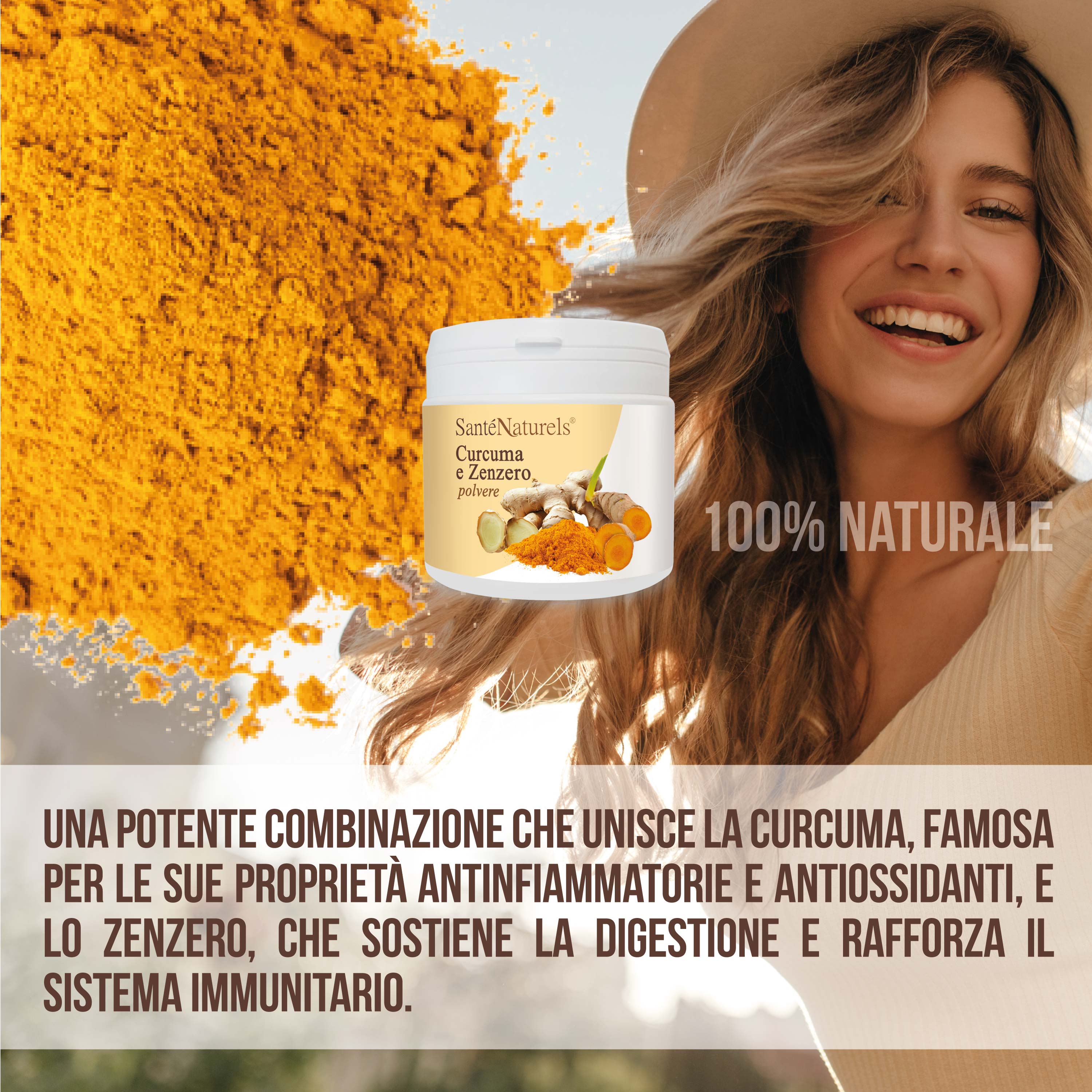 Preparato per Infuso Curcuma e Zenzero in Polvere - 200g
