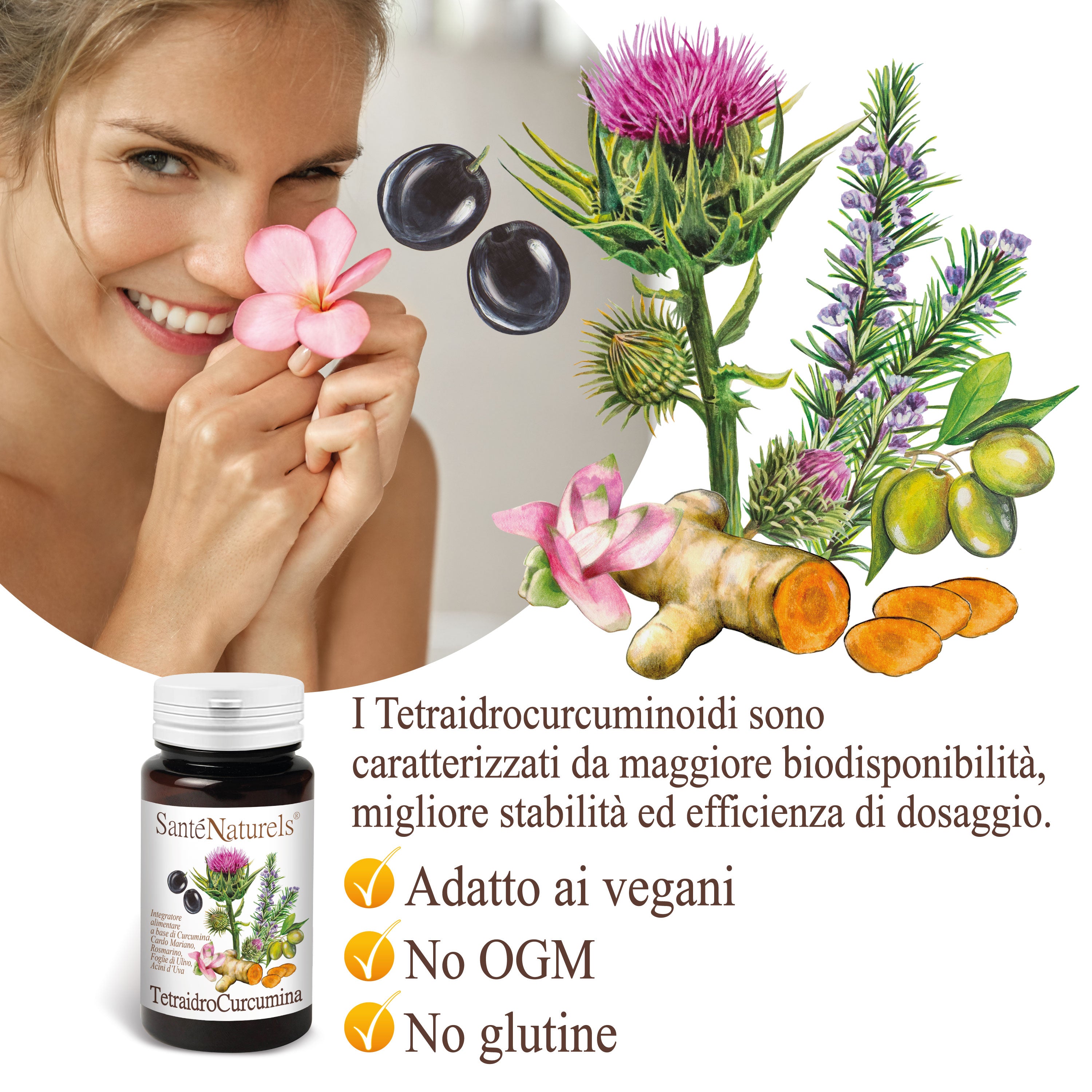 TetraIdroCurcumina Potenziata in Capsule Altissimo Assorbimento