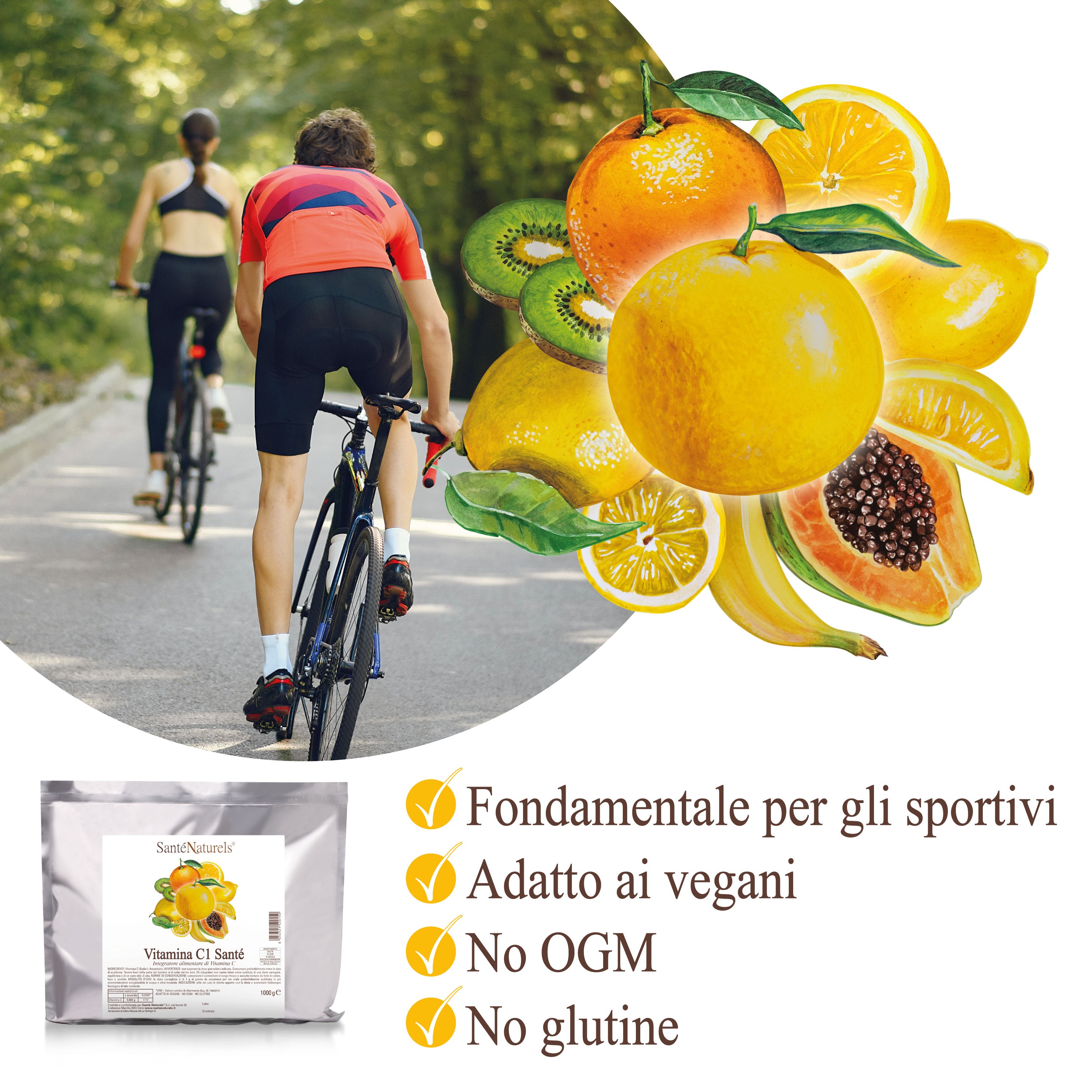 Vitamina C Ascorbato di Sodio Purissimo – Polvere Idrosolubile | 500 g o 1 kg