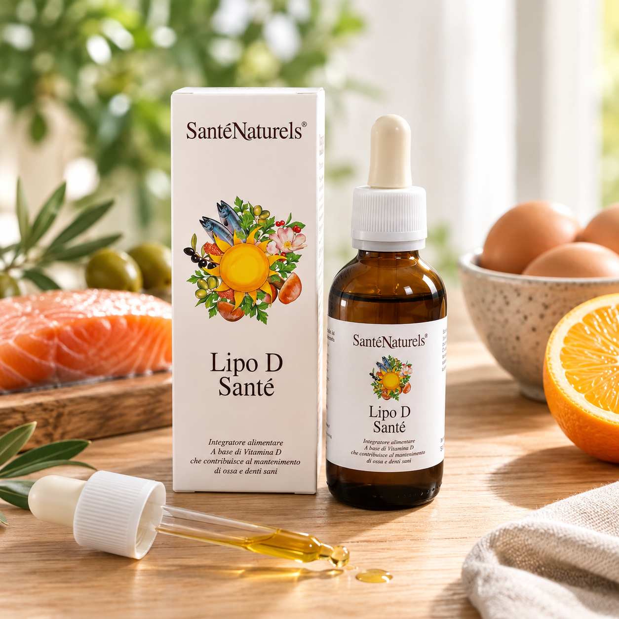 Vitamina D3 Vegetale in Oli Pregiati e Omega 3-6-9 - Contenuto 50 ml