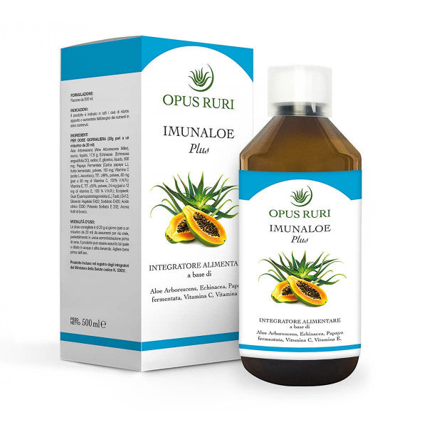 ImunAloe Syrup for Immune Defenses, prevention of winter ailments, organic defenses, respiratory infections
